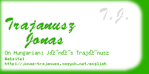 trajanusz jonas business card